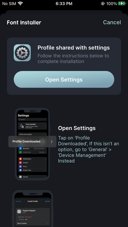 #6. Font Installer - Install fonts (iOS) By: Reva Desai