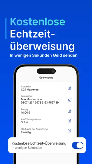 Screenshot von C24 Bank auf dem iPhone 3