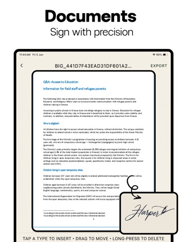 AI Signature Maker - eSign AI iPad screenshot