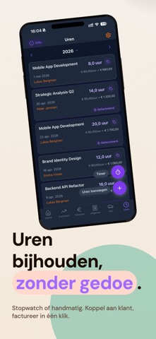 ZZP Pulse: Ritten & Uren screenshot
