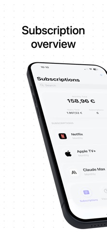 Subora – Subscription Tracker Screenshot 1 of 8