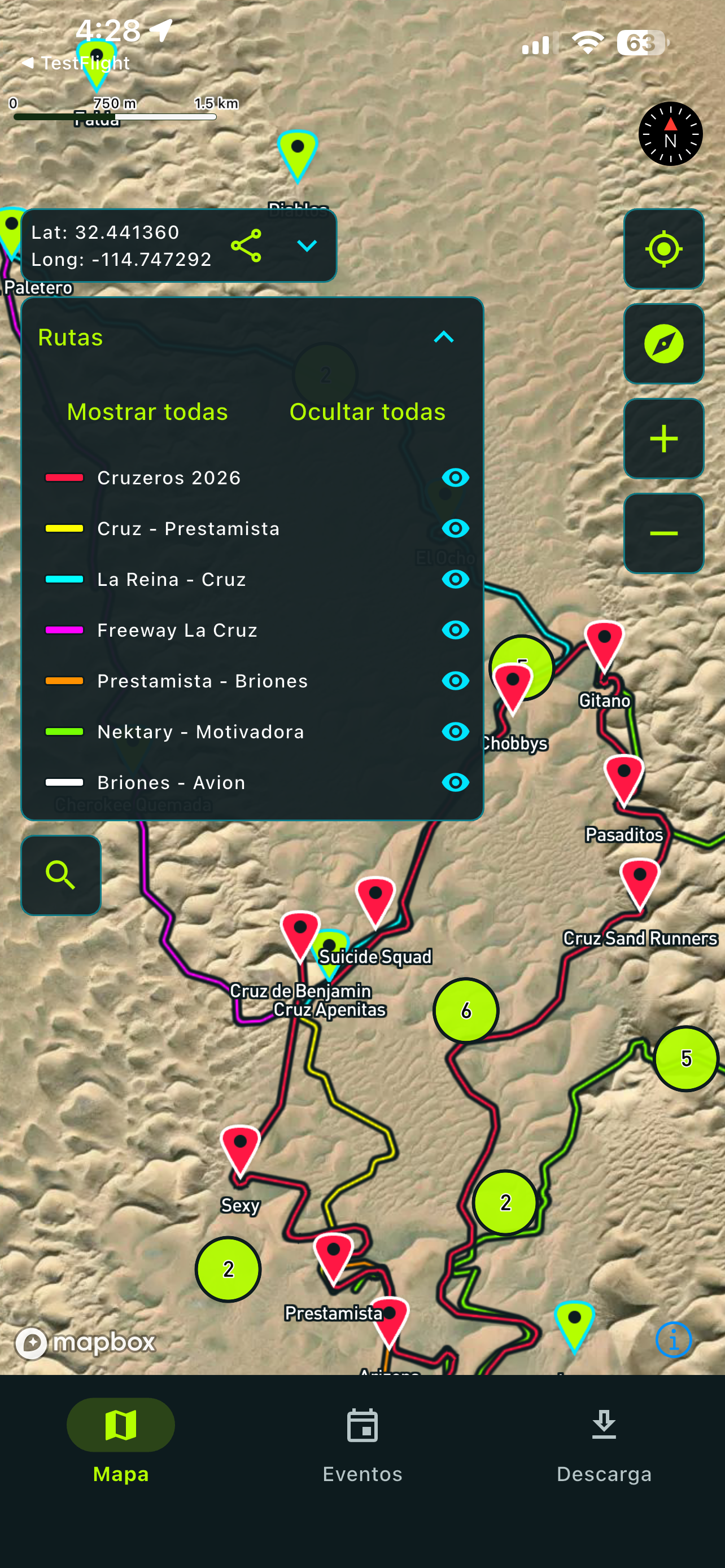 Desierto de Altar GPS screenshot 5