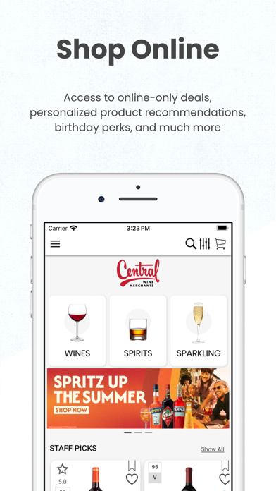Central Wine Merchants Screenshot
