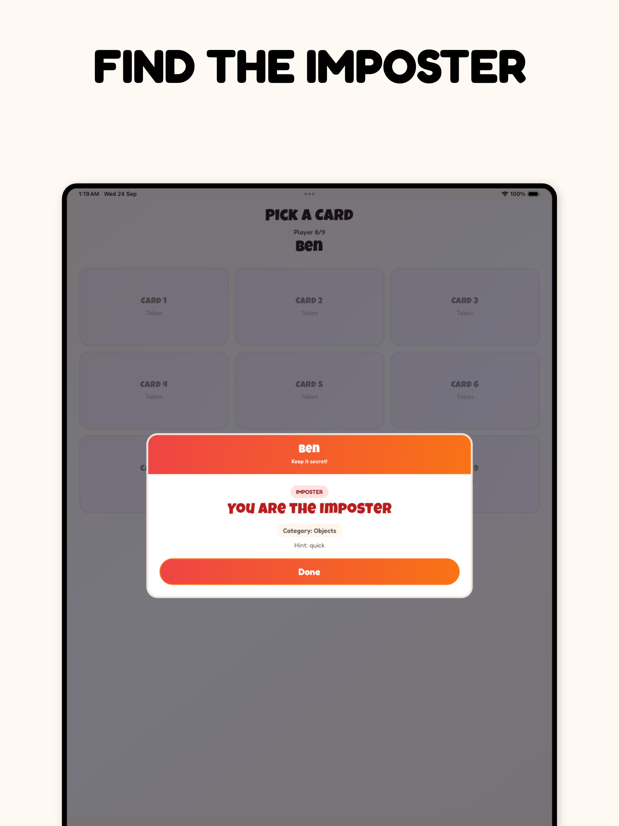 Imposter Party Word Game screenshot 15