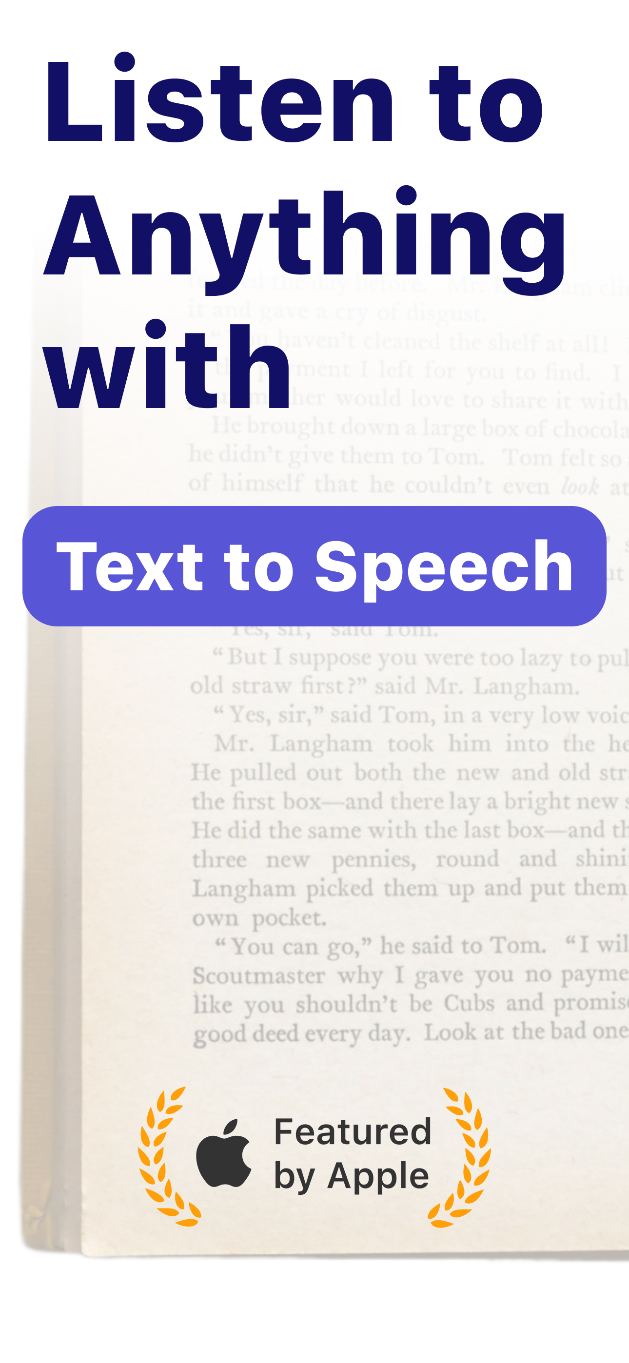 Text to Speech – Reading Aloud