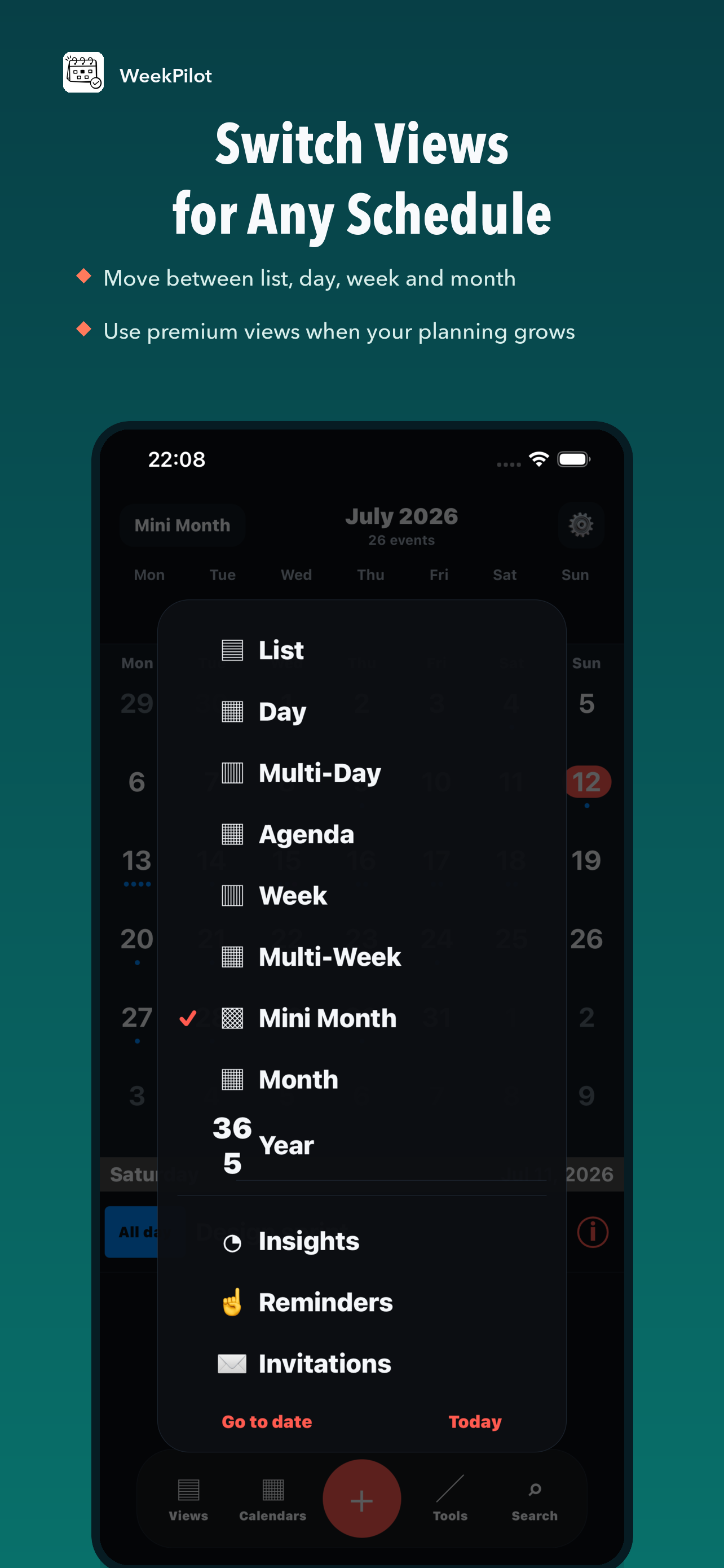 WeekPilot screenshot 3