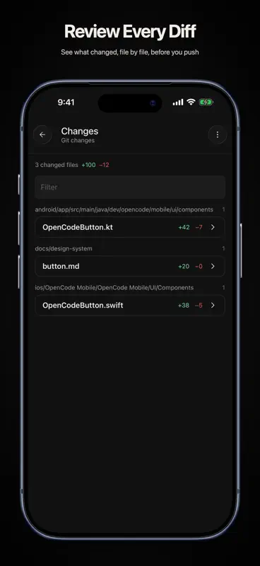 OpenCode Mobile — Unofficial screenshot 4 of 5
