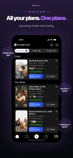 Eventus: Events With Friends screenshot 2
