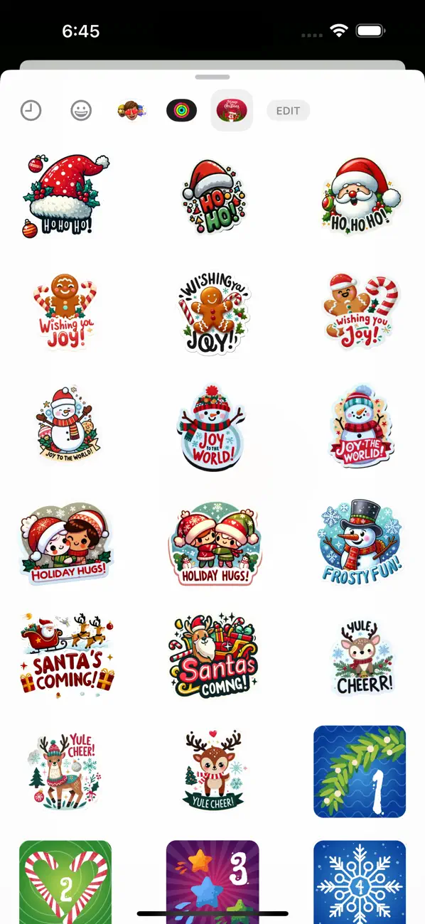 Screenshot #3 pour Merry Christmas Stickers 2025
