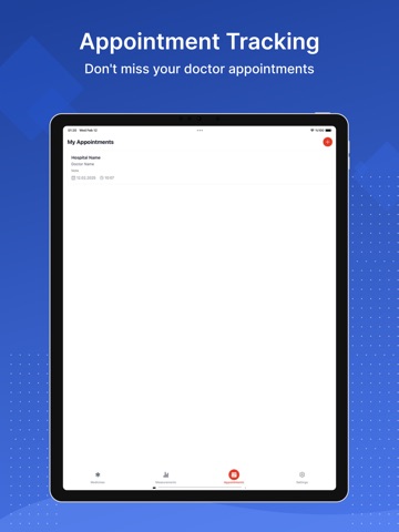 Health Tracker - Pill Reminder iPad screenshot