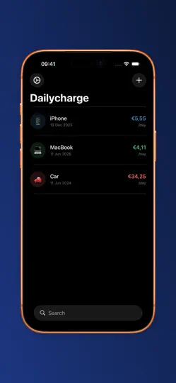 Скриншот Dailycharge на iPhone 2