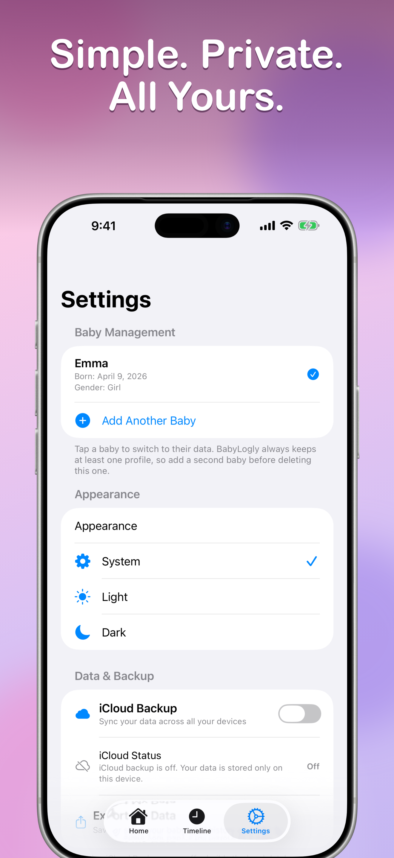 BabyLogly: Baby Tracker screenshot 7