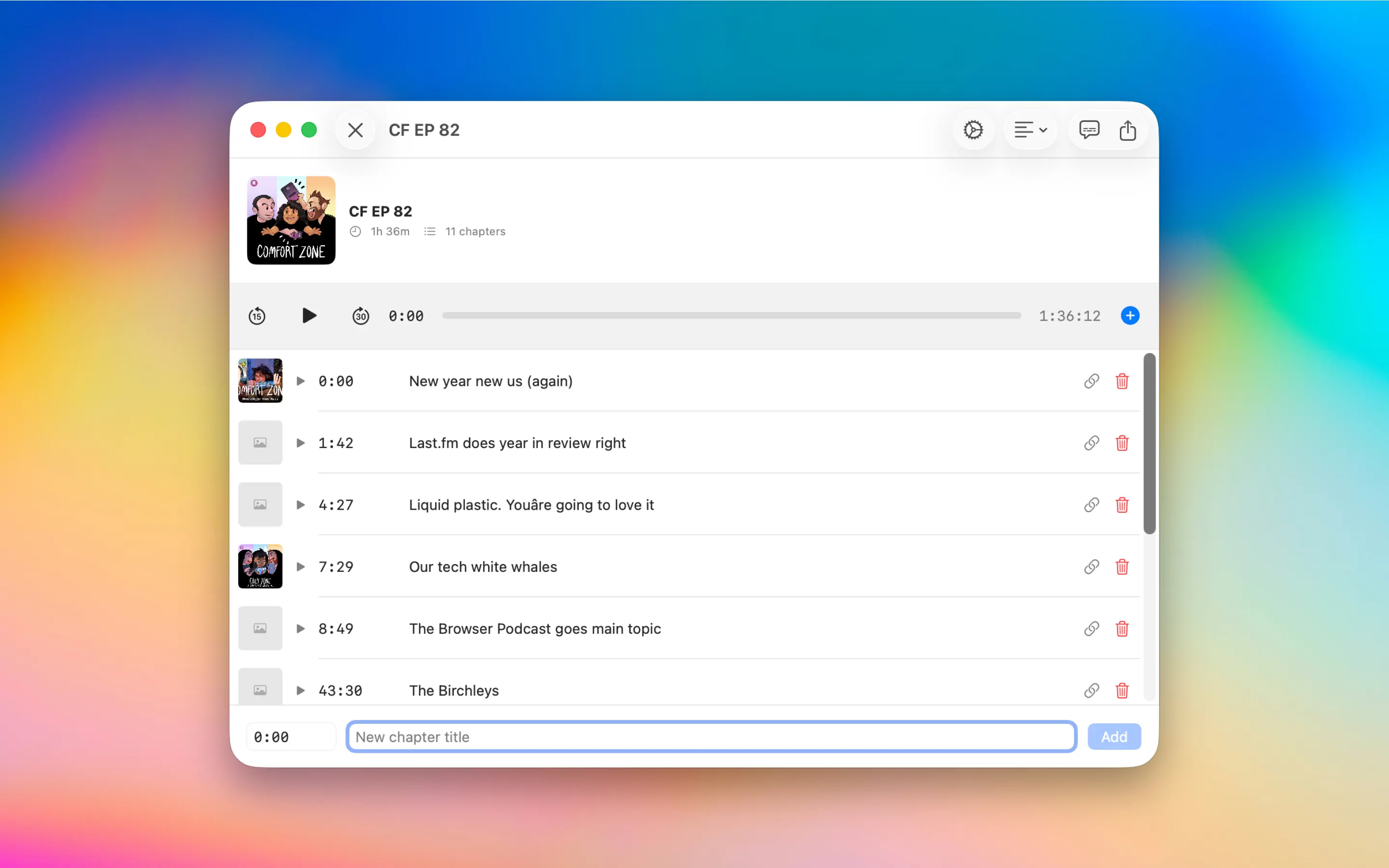 #5. ChapterPod (iOS) بواسطة: Matt Birchler