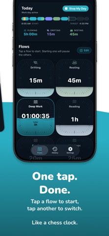 Flows: Time Tracker iPhone screenshot