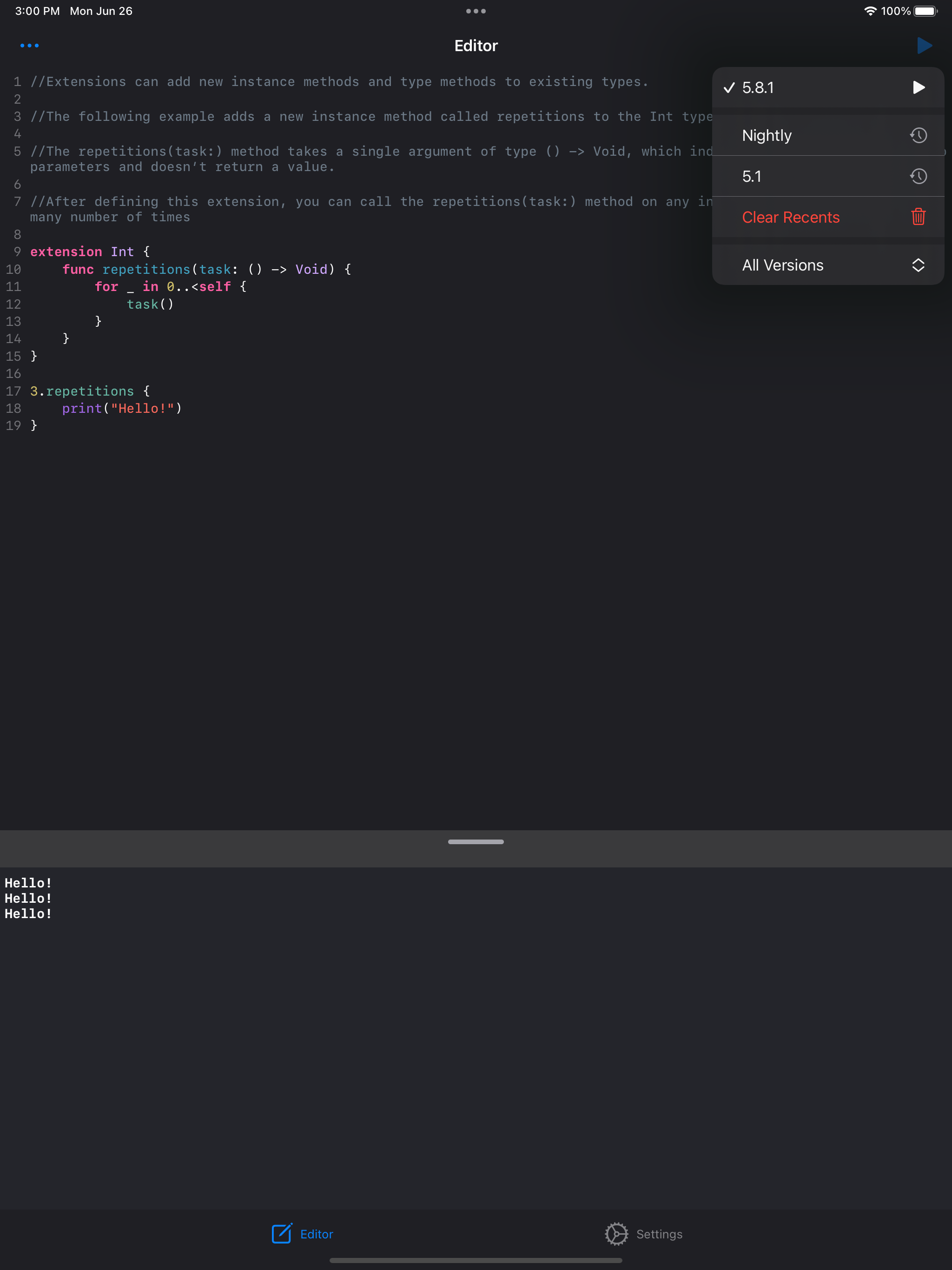 Swifty Compiler: Swift IDE