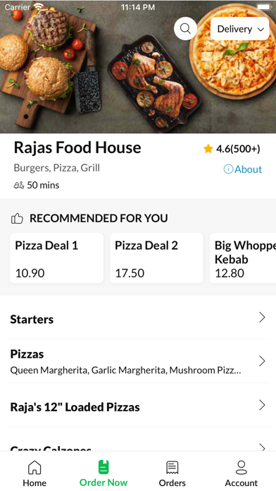 Rajas Food House Screenshot
