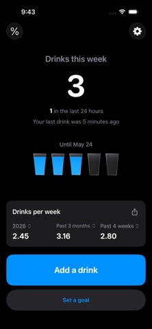 Drink Tracker & Goals Screenshot 1 of 3