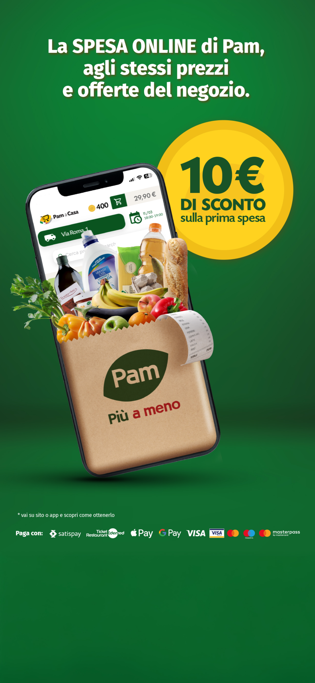 Pam a Casa – Spesa online