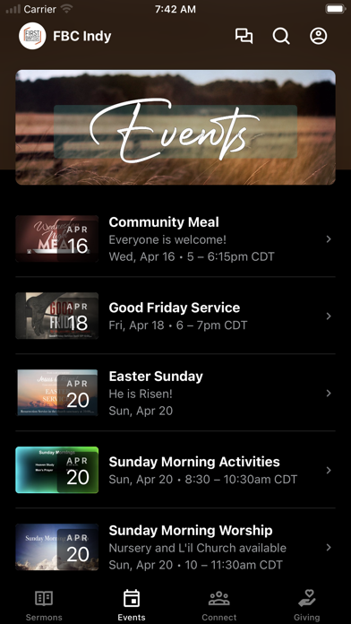 App screenshot