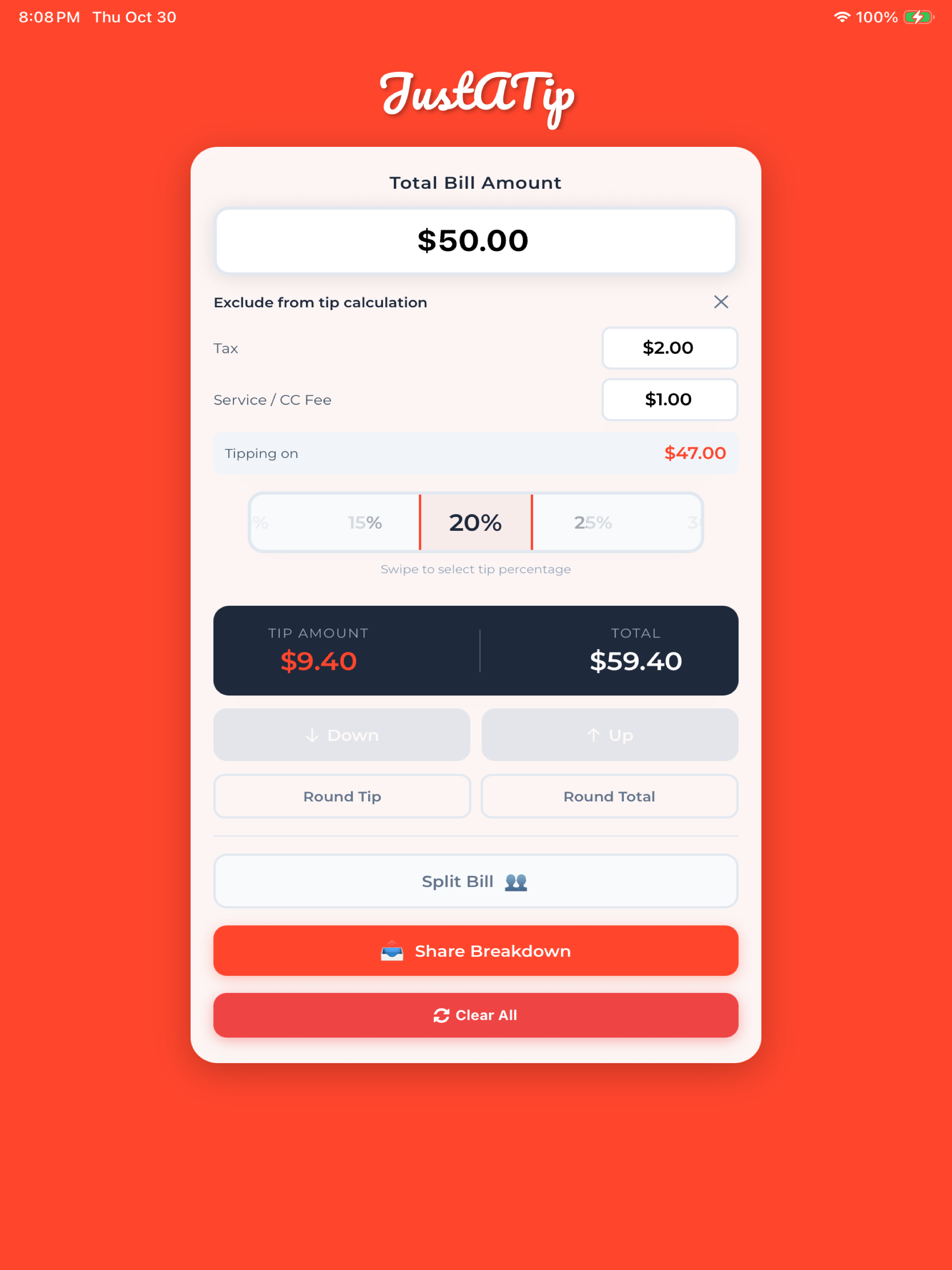 Justa-Tip screenshot 6