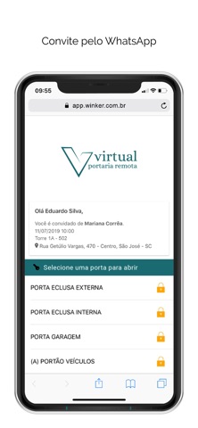 Virtual Portaria Remota MGA iPhone screenshot