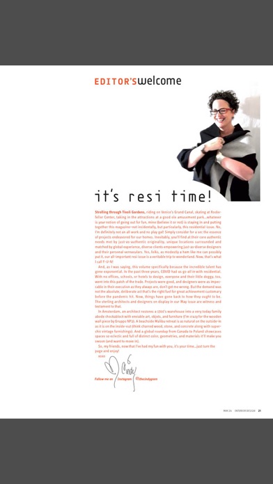 Interior Design Magazine Screenshot