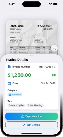 Smart Invoice Extract Screenshot 2 of 5