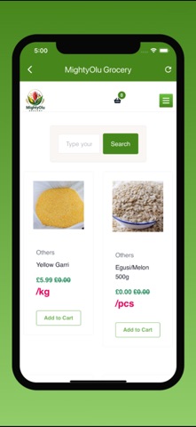 MightyOlu Grocery screenshot