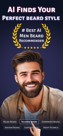 Ai Beard Style & Color Try On iPhone screenshot