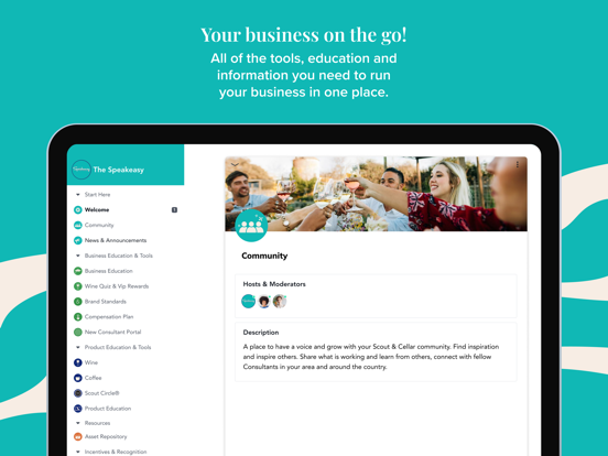 The Speakeasy iPad screenshot 1 - Social Networking app
