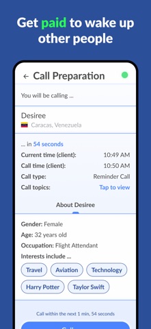 Wake Up Call Service Screenshot 7 of 8