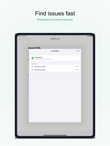 OpenHTML: HTML, PDF & Markdown iPad screenshot