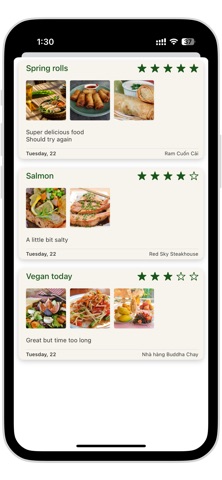 Food Lover Diary screenshot