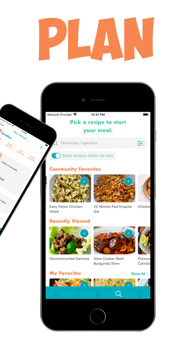 Real Plans - Meal Planner Screenshot