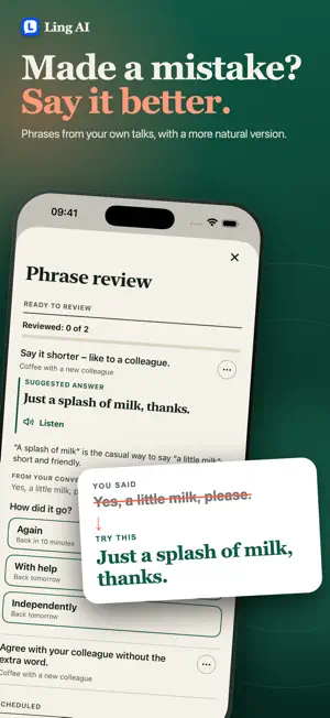 Ling AI: Speak & Learn English screenshot 2