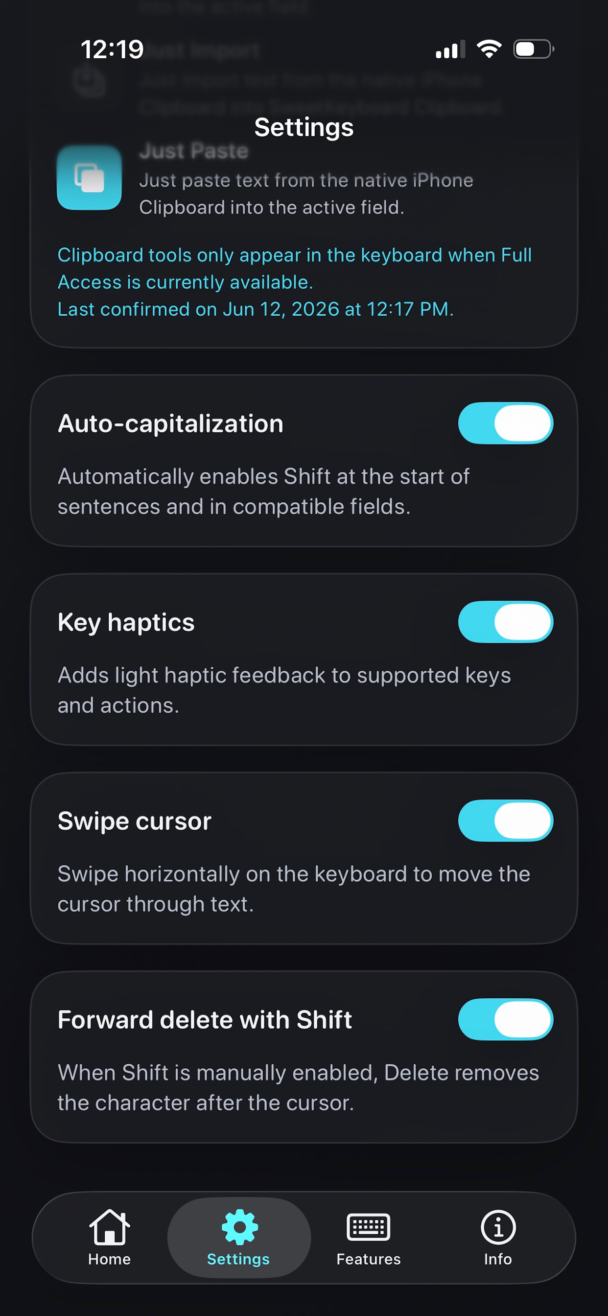 SweetKeyboard Pro screenshot 11