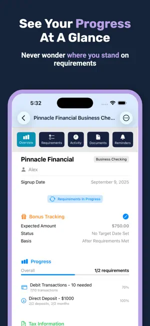 BonusLedger: Track Bank Bonus screenshot 4