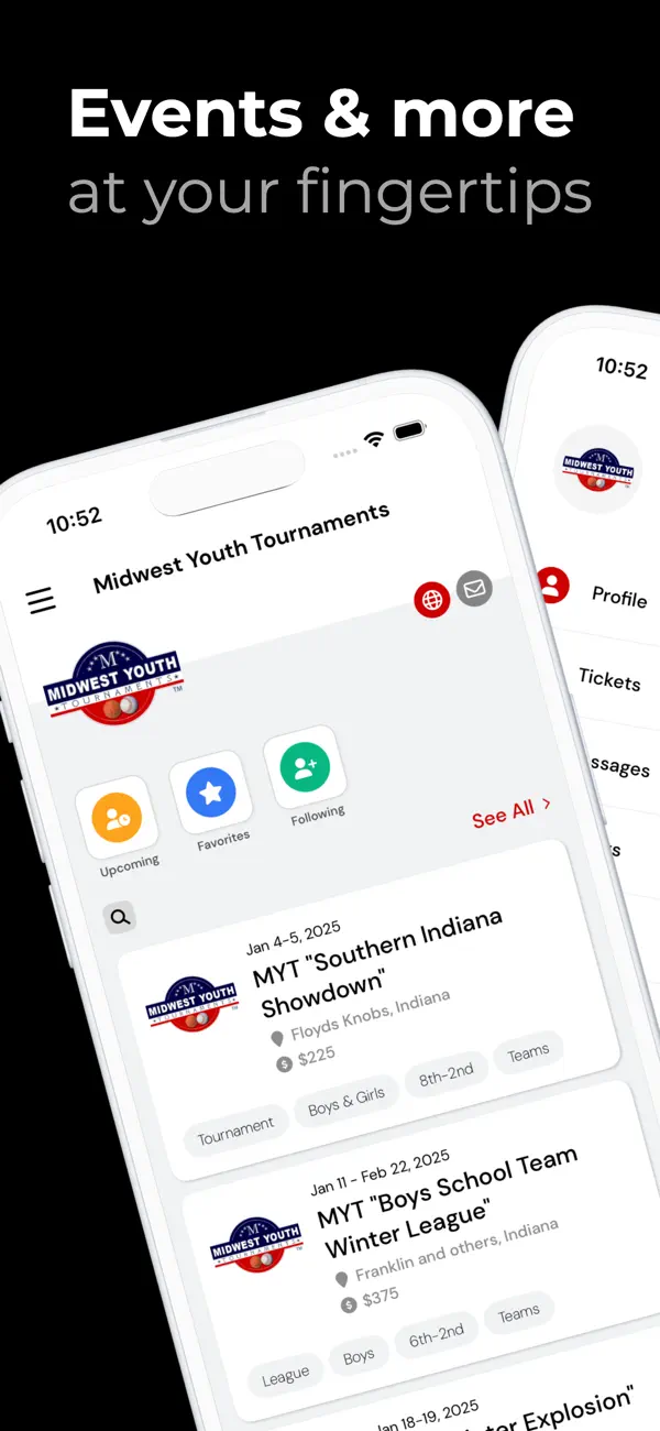 Screenshot #1 pour Midwest Youth Tournaments