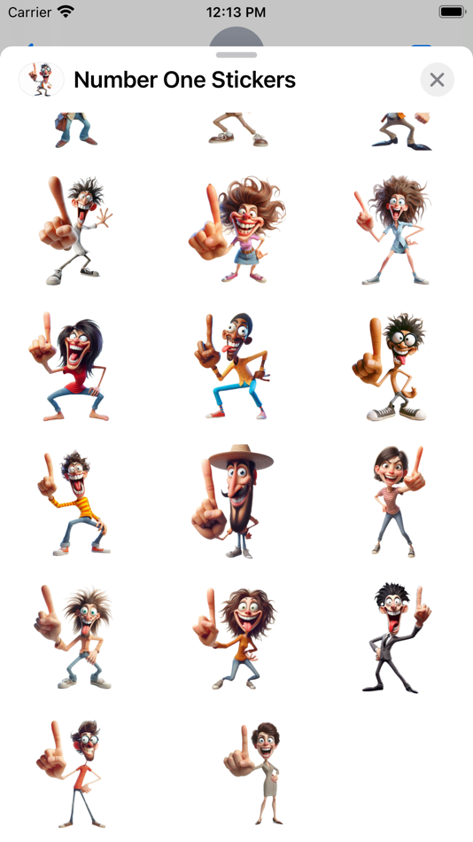 #3. Number One Stickers (iOS) By: Paul Scott
