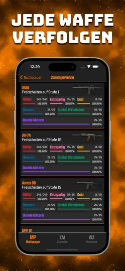 Screenshot von BO6 Tarnungs-Tracker auf dem iPhone 2