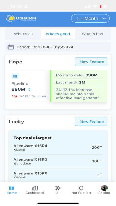 Opla CRM Pro Screenshot