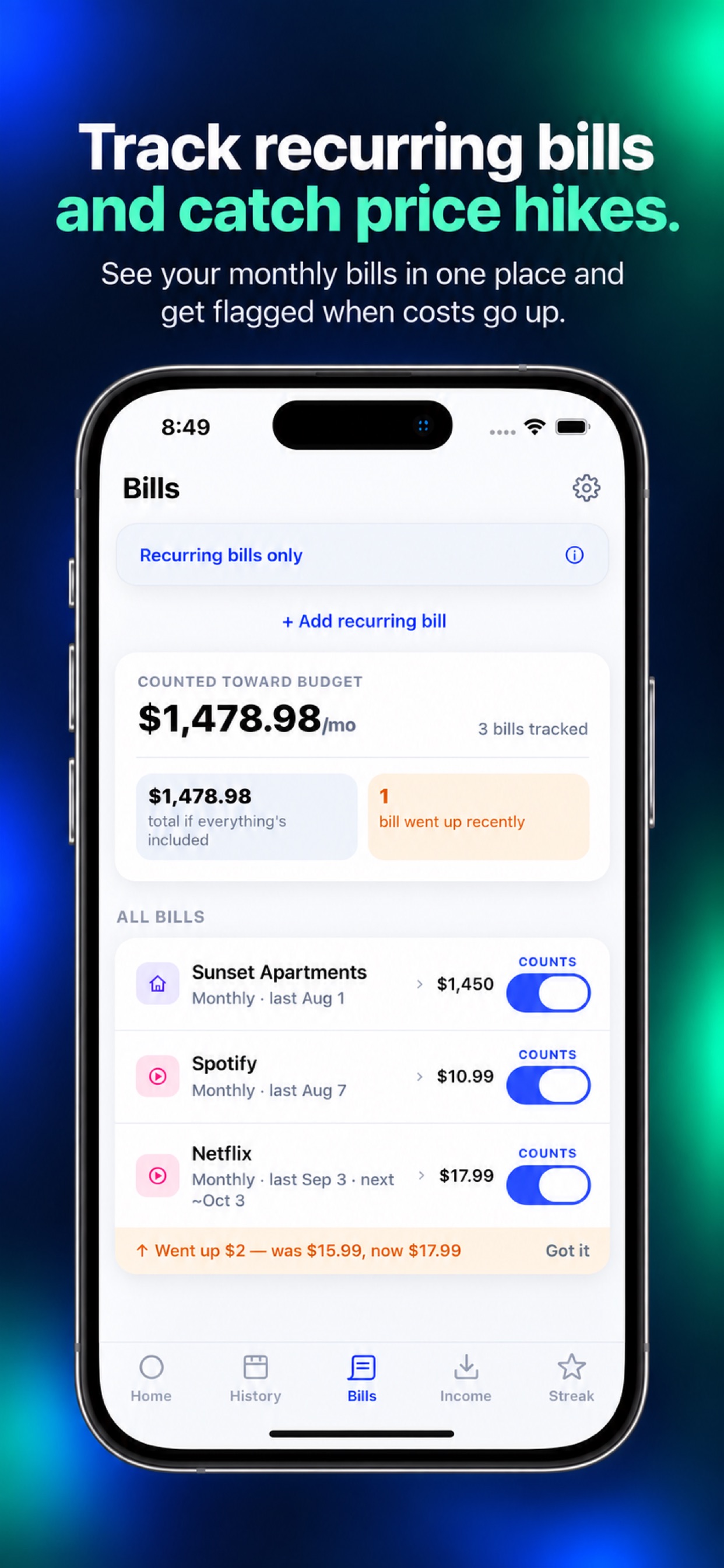 Screenshot 3 of Fenn: Budget & Finance