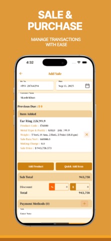 Jewellery Billing & Inventory screenshot