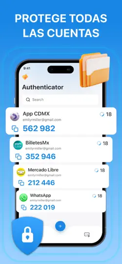 Captura de pantalla de BlazeAuth：MFA De Autenticacion en iPhone 1