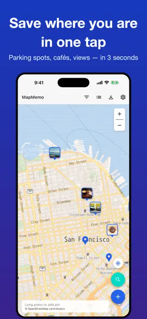MapMemo - GPS Note screenshot 1
