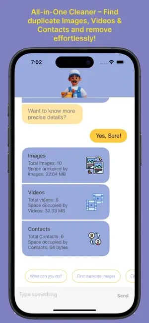 CleanerBot: clean up storage screenshot 2