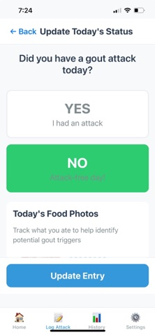 Gout Tracker Screenshot 2 of 7