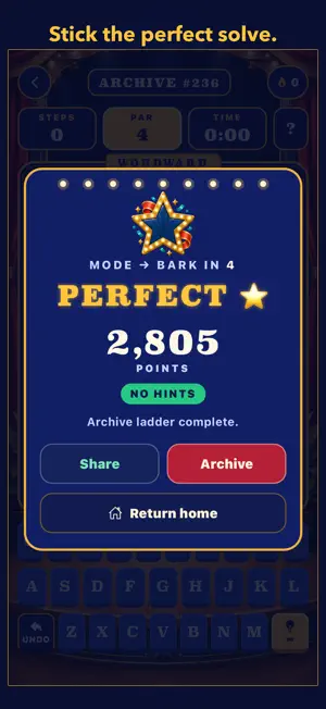 Wordward: Daily Word Ladder screenshot 3