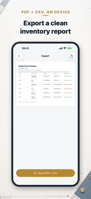 ApplianceLog: Serial Inventory Screenshot 5 of 5