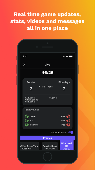 Praxis Sports Screenshot